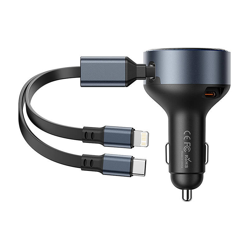 Vention FFOB0 USB-C biloplader + USB-C/Lightning 30W kabel
