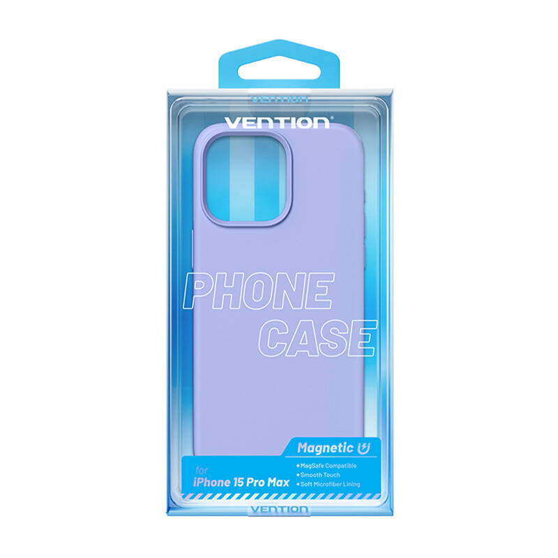 Vention KUFV0-40 Silicone Case til iPhone 15 Pro Max (lila)