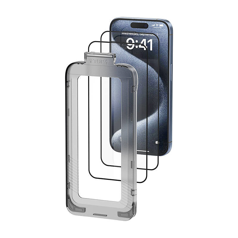 Vention KUKTCC-20 hærdet glas til iPhone 15 Plus + applikator