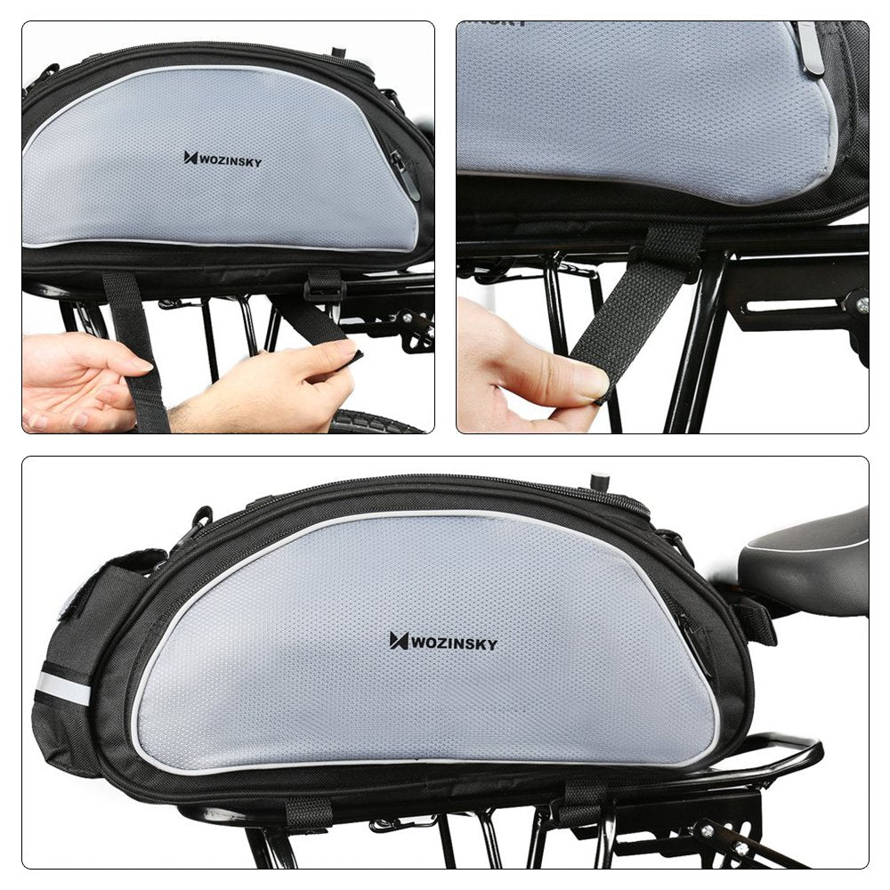 Wozinsky Cykeltaske med Skulderrem 13L Sort (WBB1BK)