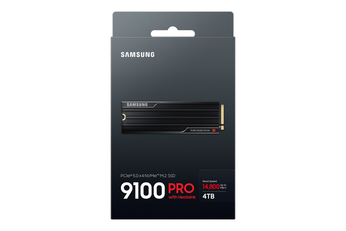 Samsung 9100 PRO Heatsink PCIe(R) 5.0 NVMe™ M.2 SSD - 4 TB