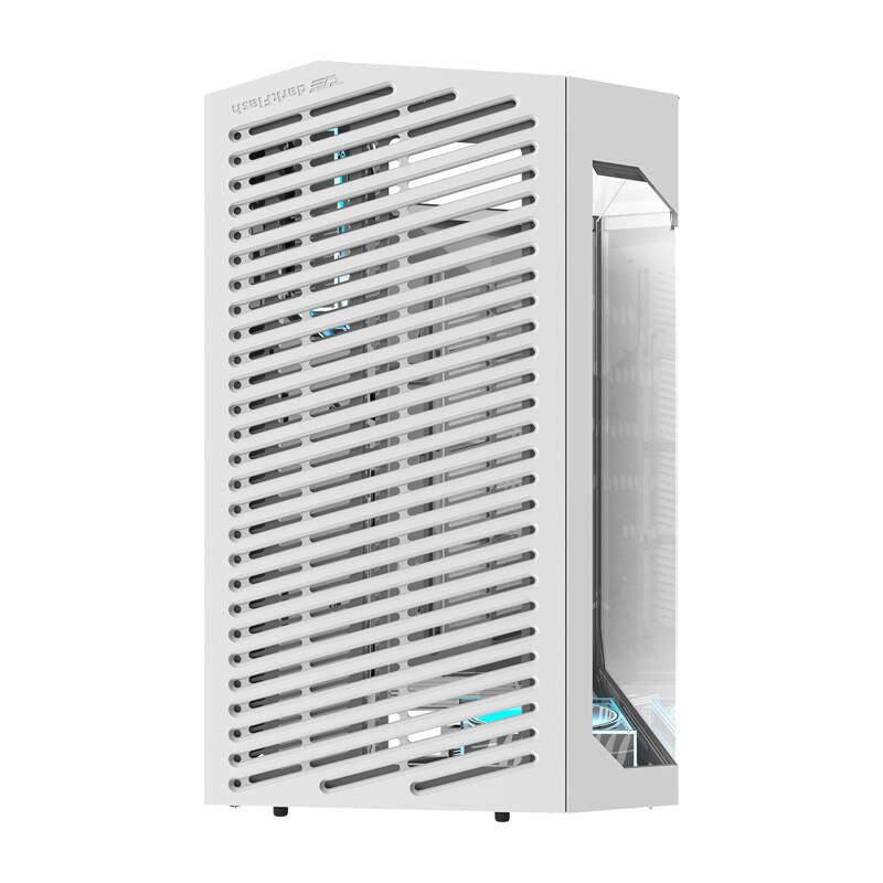 Darkflash DY470 computercase (hvid) + 4 ventilatorer
