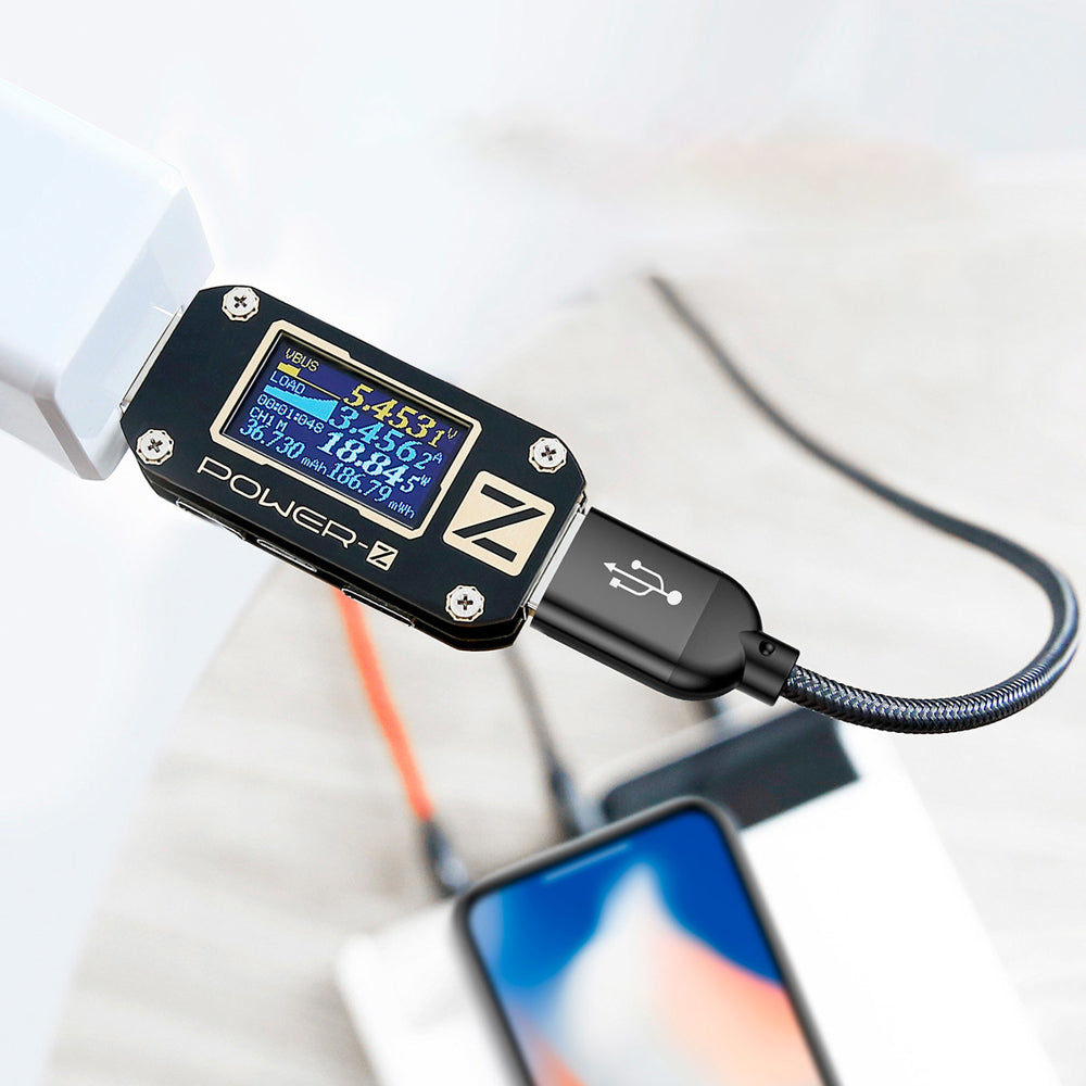 Baseus Tre Primærfarver 3in1 USB-A - mikro USB / Lightning / USB-C 3.5A kabel 1,2 m - sort