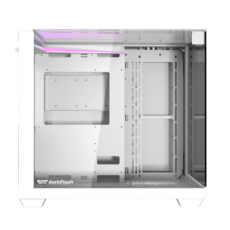 Darkflash TH285 computercase (hvid) + 4 fans