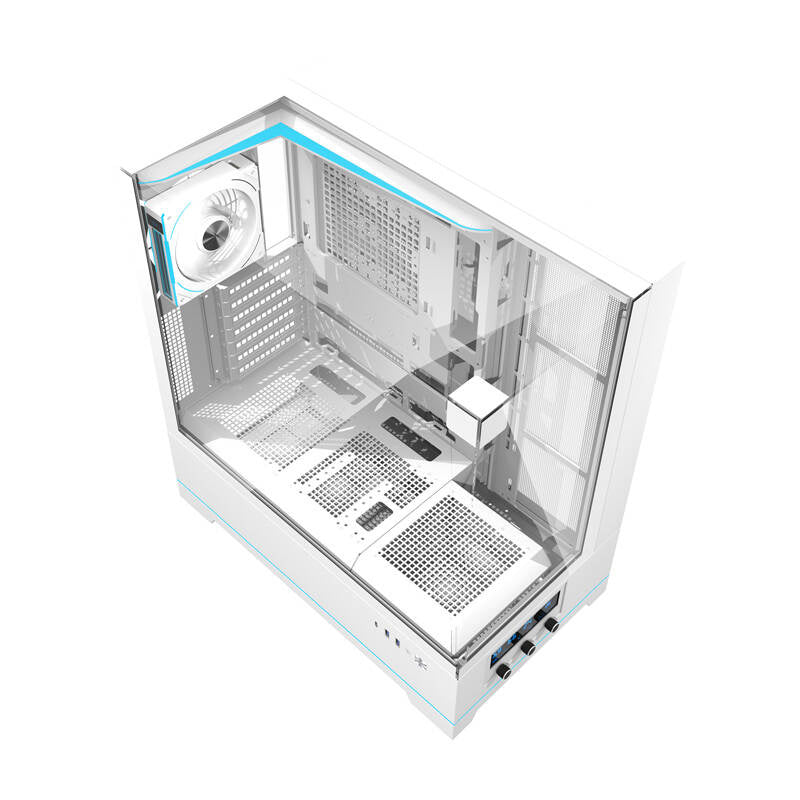 Darkflash DY450 PRO computercase (hvid) + 1 fan