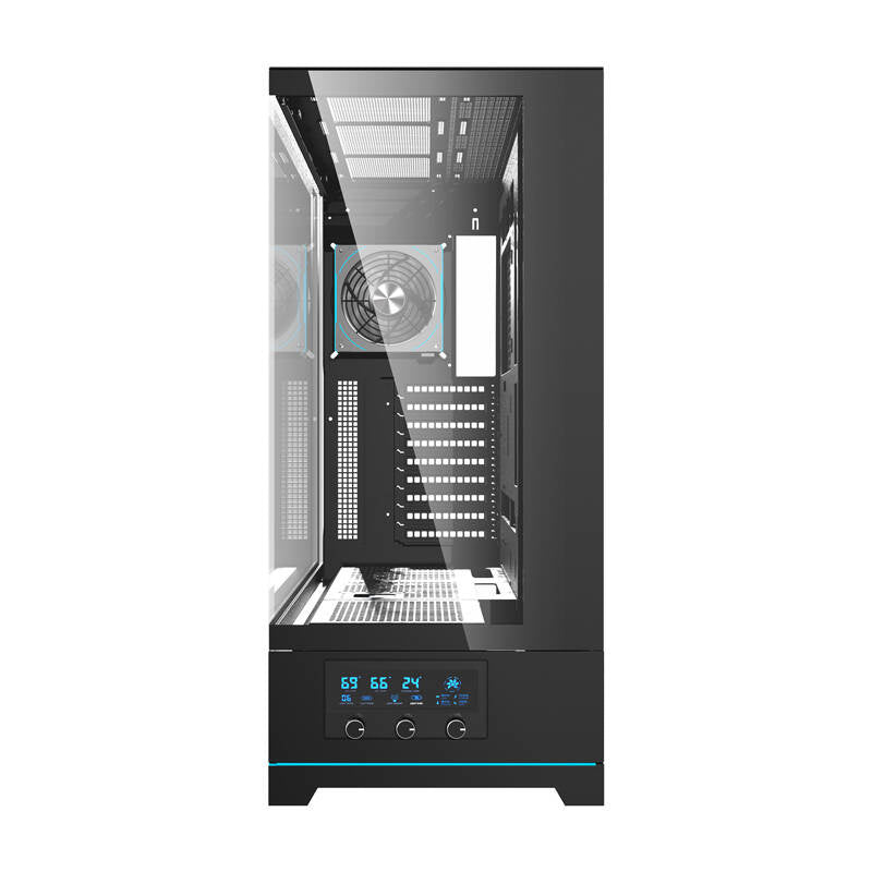 Darkflash DY451L PRO computerkasse (sort) + 1 ventilator