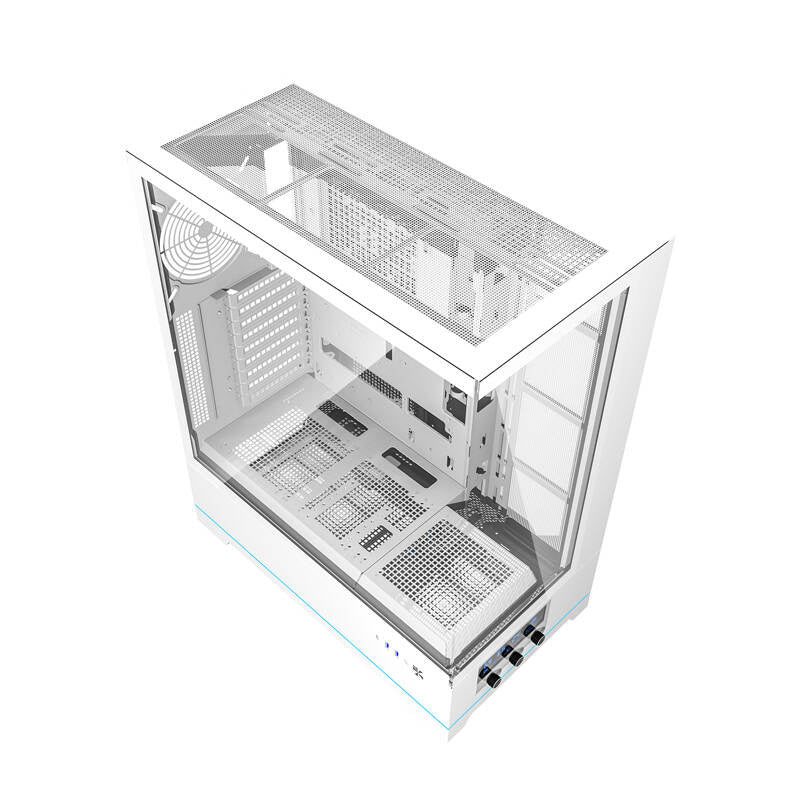 Darkflash DY451L computerhylster uden vifter (hvid)