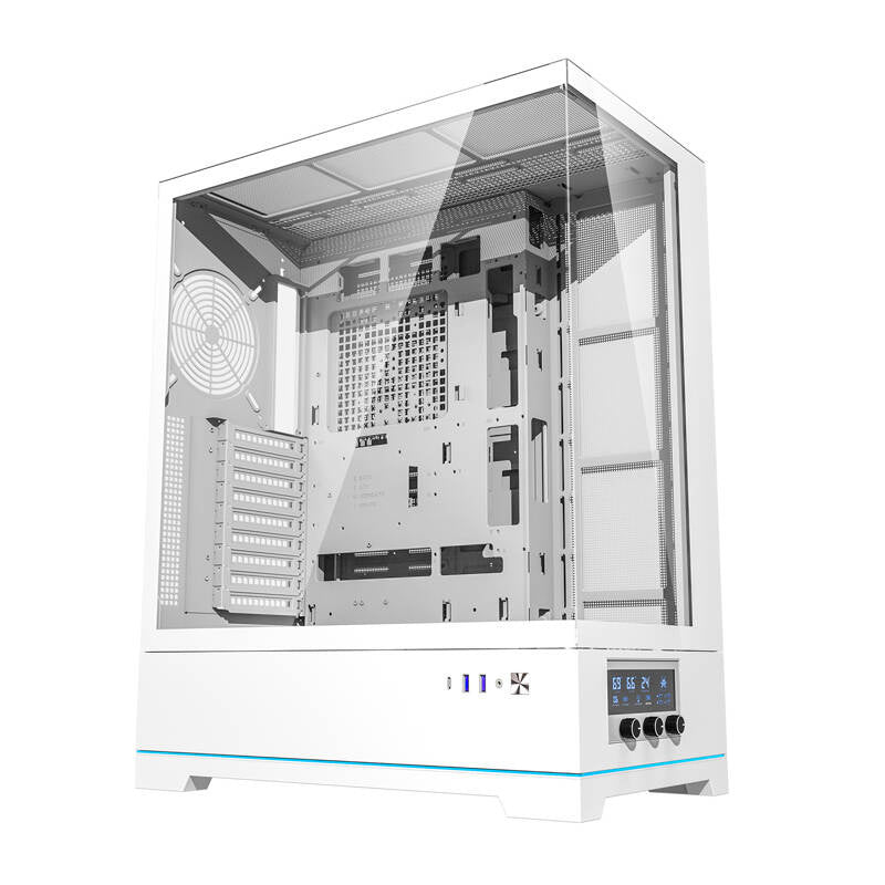 Darkflash DY451L computerhylster uden vifter (hvid)