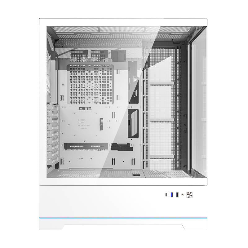 Darkflash DY451L computerhylster uden vifter (hvid)