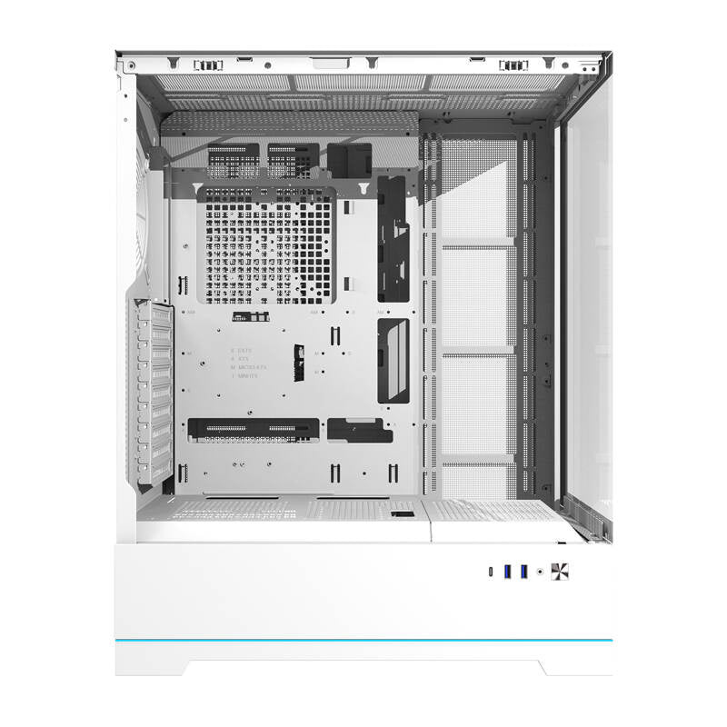 Darkflash DY451L computerhylster uden vifter (hvid)
