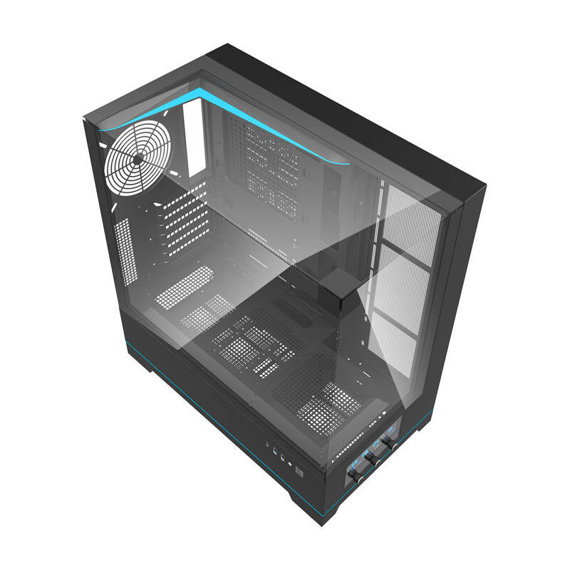 Darkflash DY450 computerkasse uden vifter (sort)