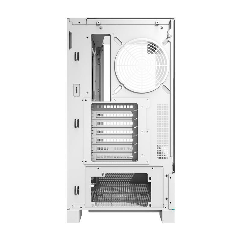 Darkflash DY450 computerhylster uden vifter (hvid)