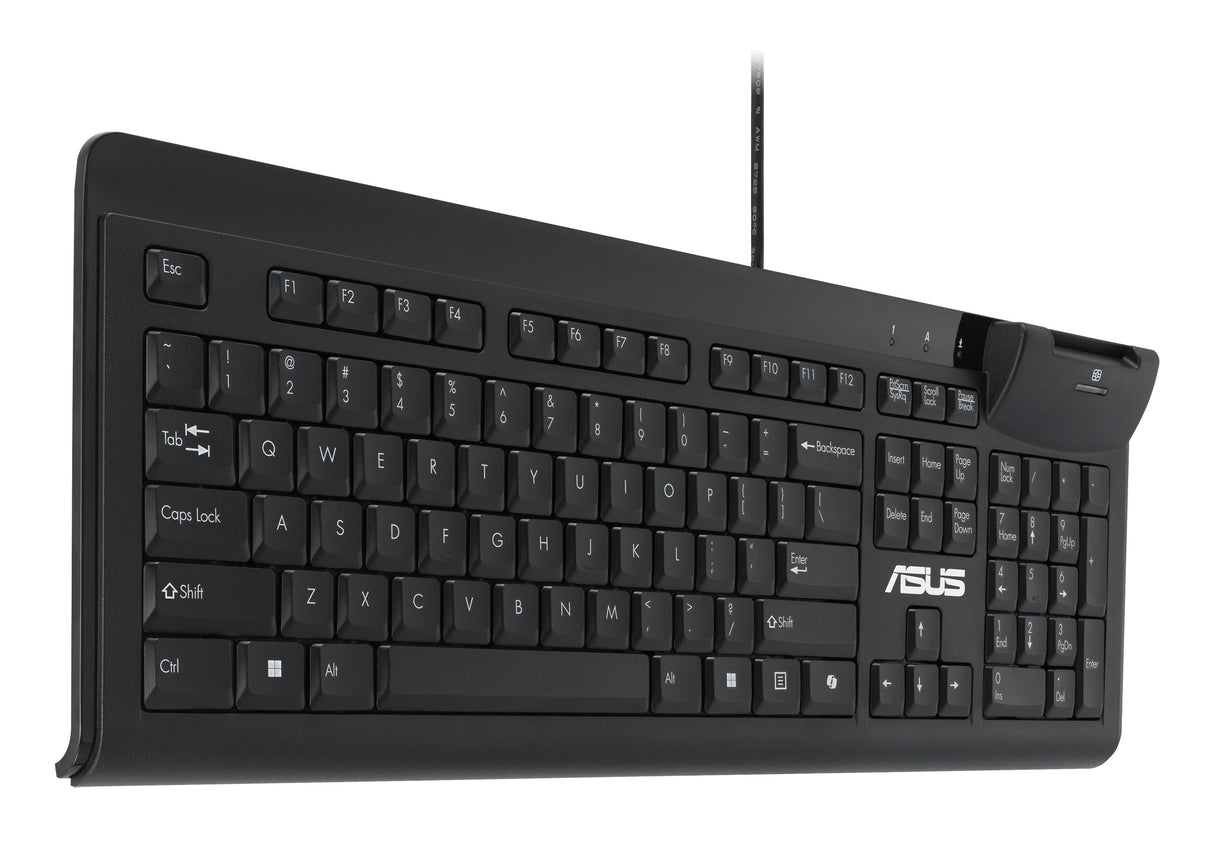 ASUS Smart Card Keyboard KU100 tastatur Hjemme/kontor USB Sort