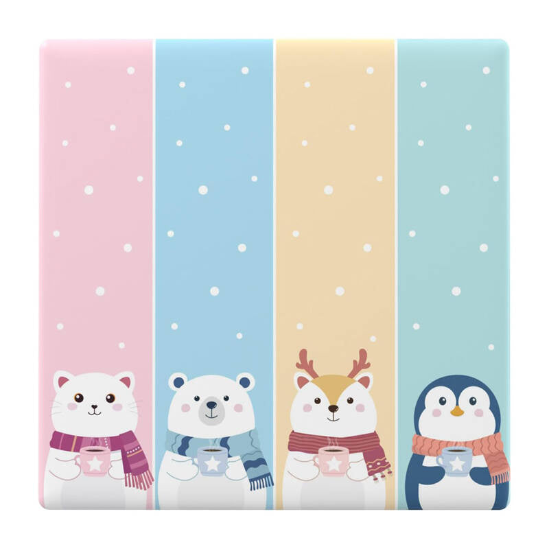 Dekorativt dæk/hætte til T5 SONOFF Cartoon 4C touch-switchen.