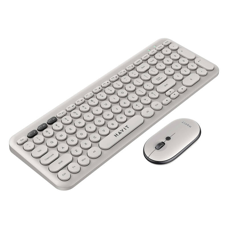 Havit KB254GCM trådløst 2-i-1-spilskortet tastatur + mus (grå) (QWERTY)