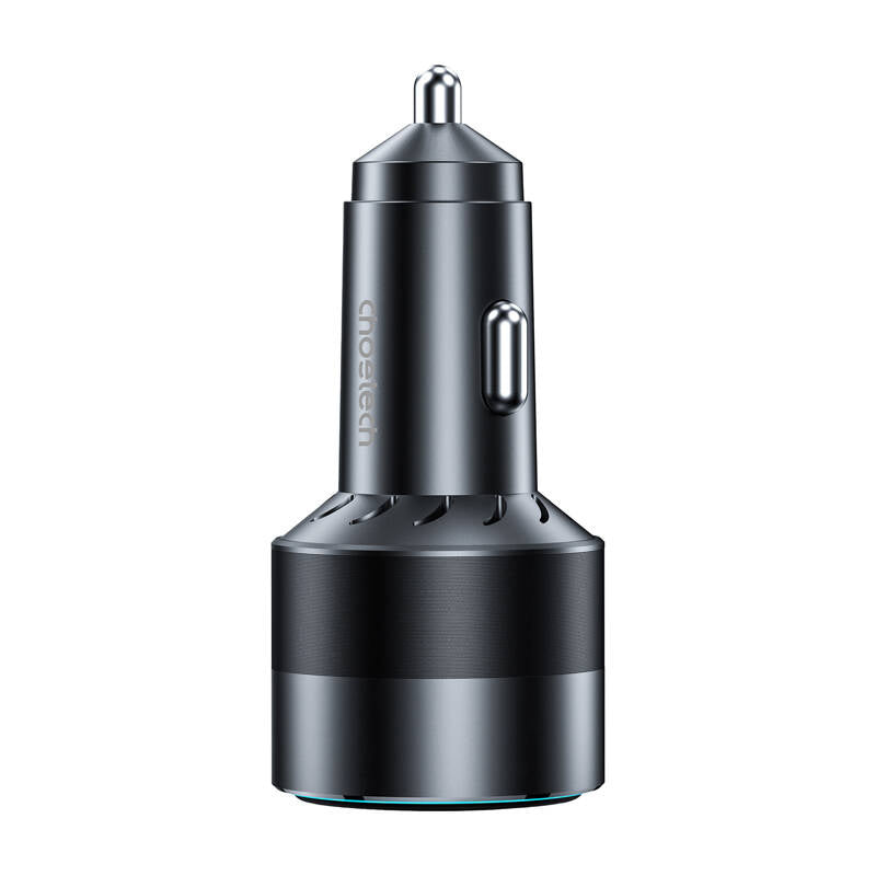 Choetech 63W Dual USB-C 45w + USB-A 18w hurtigbiloplader (sort)