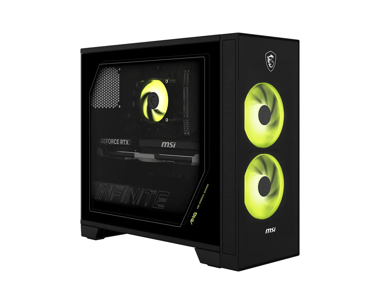 MSI MAG Infinite S AI 2NVL5-013EU Intel Core Ultra 5 225F 16 GB DDR5-SDRAM 1 TB SSD NVIDIA GeForce RTX 5070 Ti Windows 11 Home Desktop PC Sort