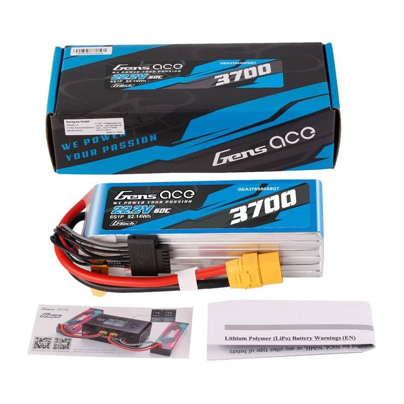 Akkumulator Lipo Gens Ace G-Tech 3700mAh 22.2V 60C 6S1P XT90