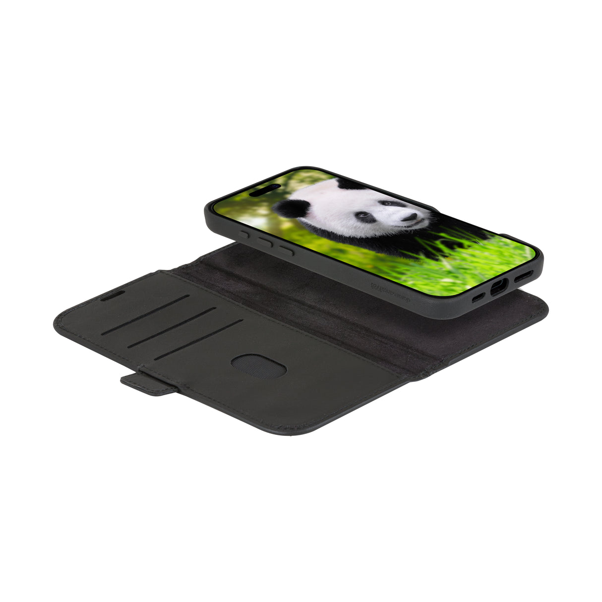 Dbramante iPhone 16 Lynge 2-i-1 wallet cover - Black