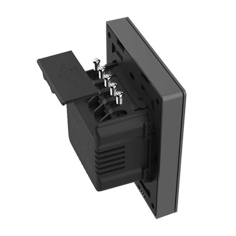 Smart WiFi vægskifter SONOFF M5-1C-80 (1-kanal, til ramme, grafit)