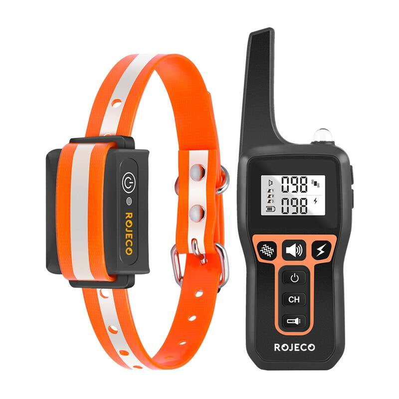 Rojeco 1000m elektrisk bark krave PD529 (Orange)