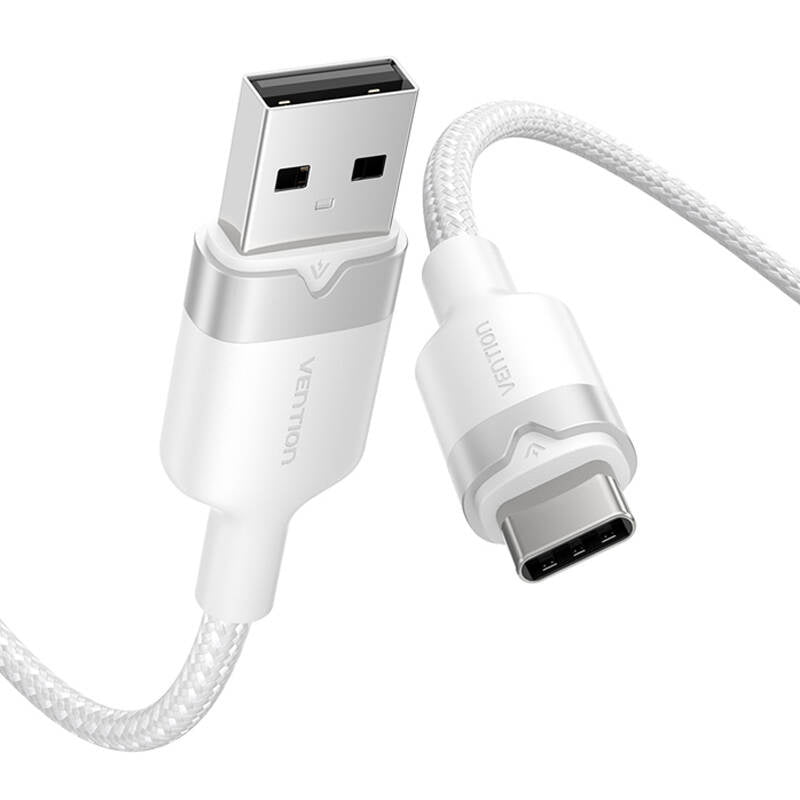 USB 2.0 A til USB-C 3A kabel Vention CTNWH 2M (hvid)