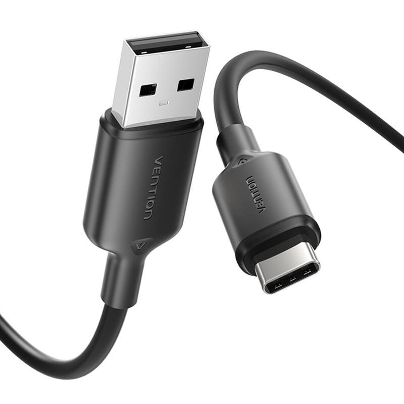 USB 2.0 A til USB-C 3A kabel Vention CTQBF 1M (sort)