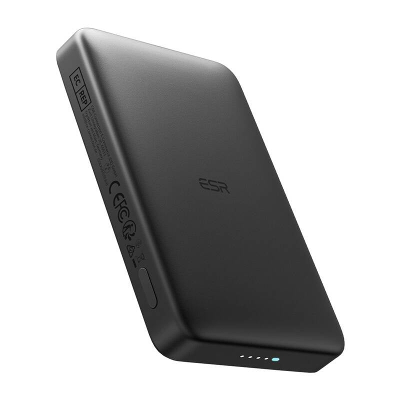 ESR Qi2 MagSlim 10000 mAh magnetisk powerbank (sort)