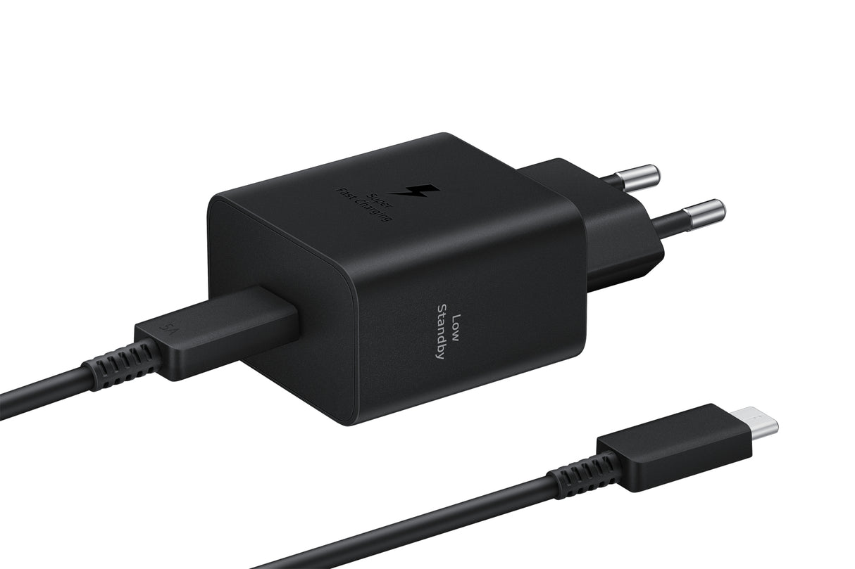 Samsung Wall Charger 45W, 4.05A, 1 x USB-C, with USB-C Cable, Black