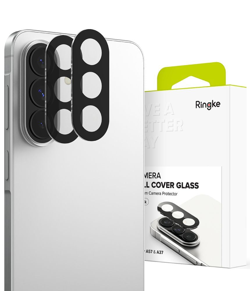 Kamera Beskyttelse Ringkamera Fuld Dækning 2 Pak Galaxy A37 / A57 5 G Sort
