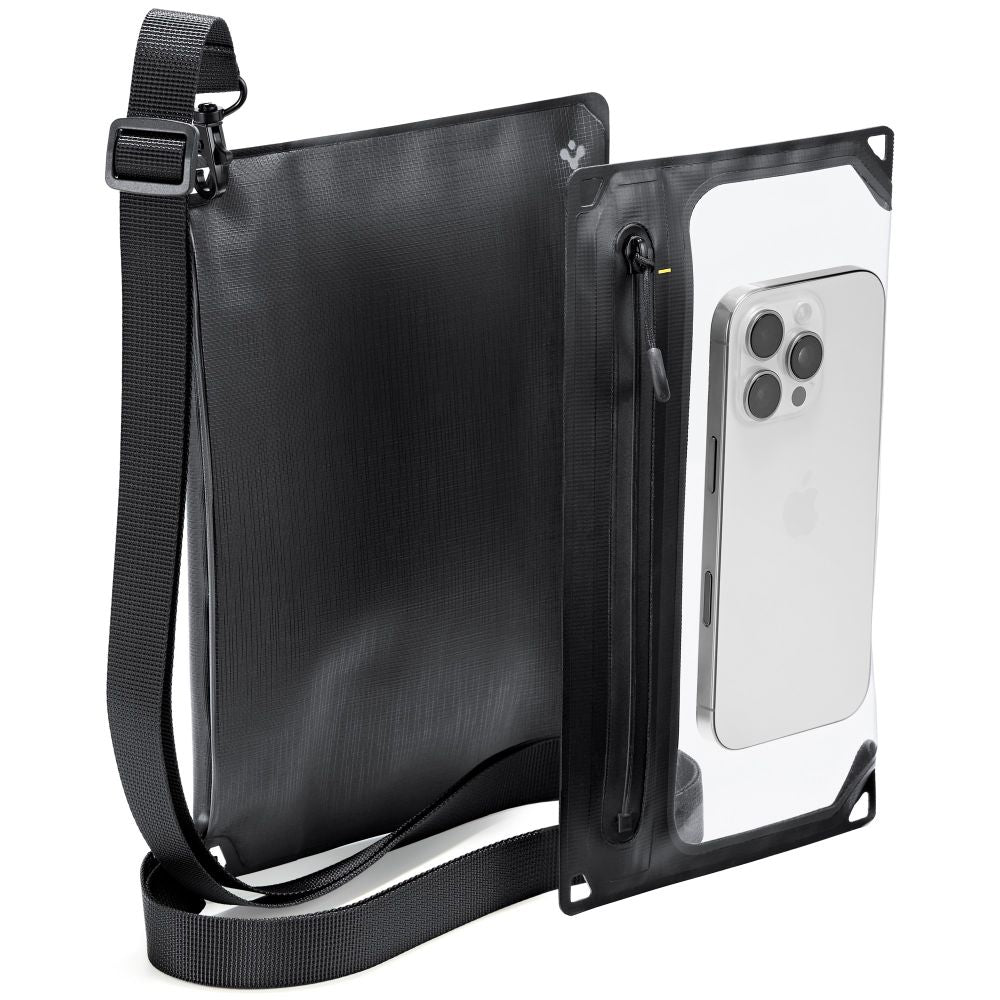 Spigen A640 Universal Vandtæt Etui Crossbag Sort