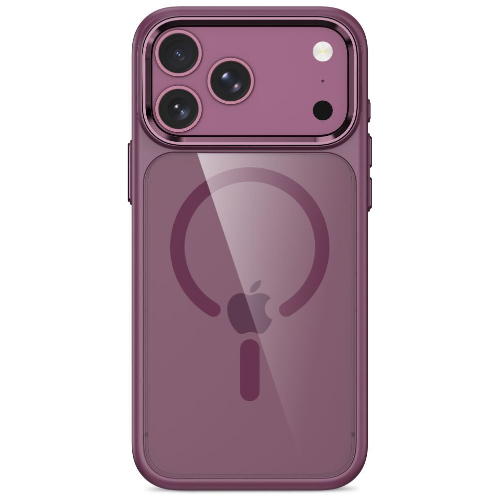 Tech Protect Magmat Magsafe Cc Iphone 17 Pro Max / 18 Pro Max Burgundy/Clear