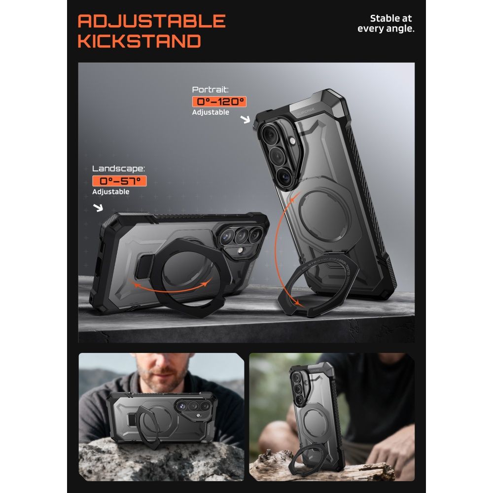 Supcase Ub Grip Mag Magsafe Galaxy S26 Sort