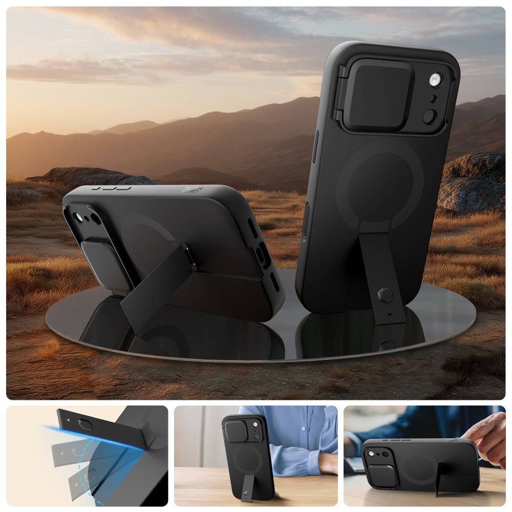 Tech Protect Kevlar Aura Magsafe Iphone 17 Pro Sort
