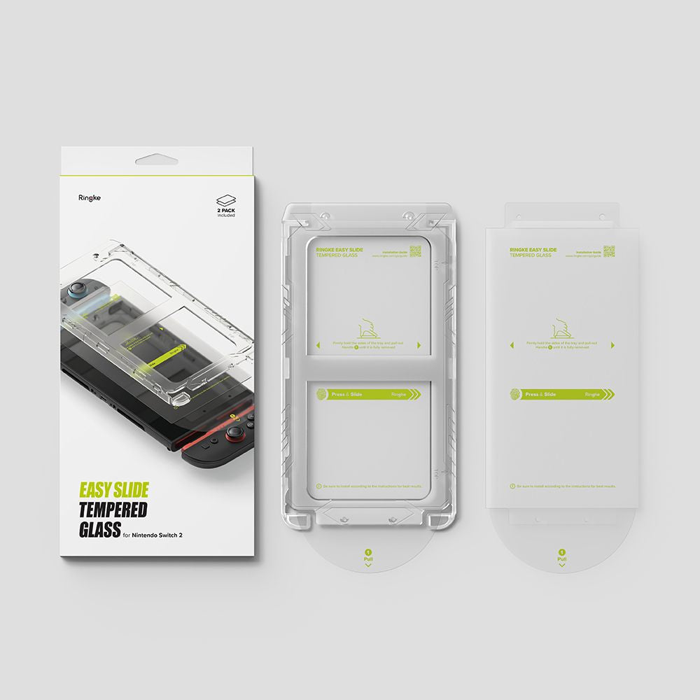 Hærdet Glas Ringke Easy Slide 2 Pack Nintendo Switch 2 Clear
