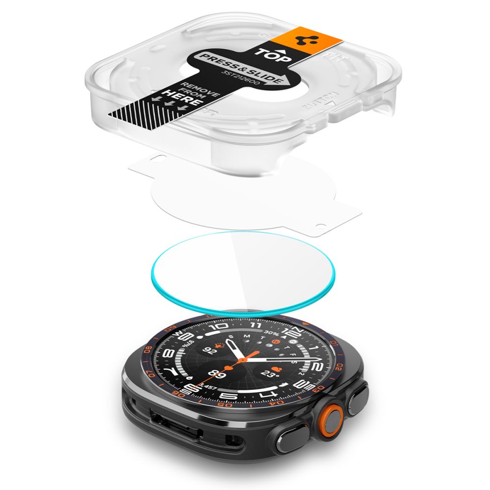 Hærdet Glas Spigen Glas.Tr Ez Fit Ac 2 Pack Samsung Galaxy Watch Ultra 2 2026 (47 Mm) Klar