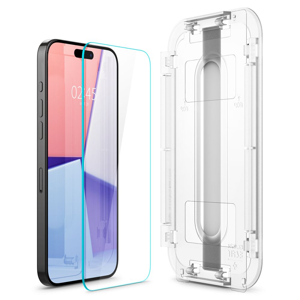 Hærdet Glas Spigen Glas.Tr ”Ez Fit” 2 Pack Iphone 15 Pro Max Clear