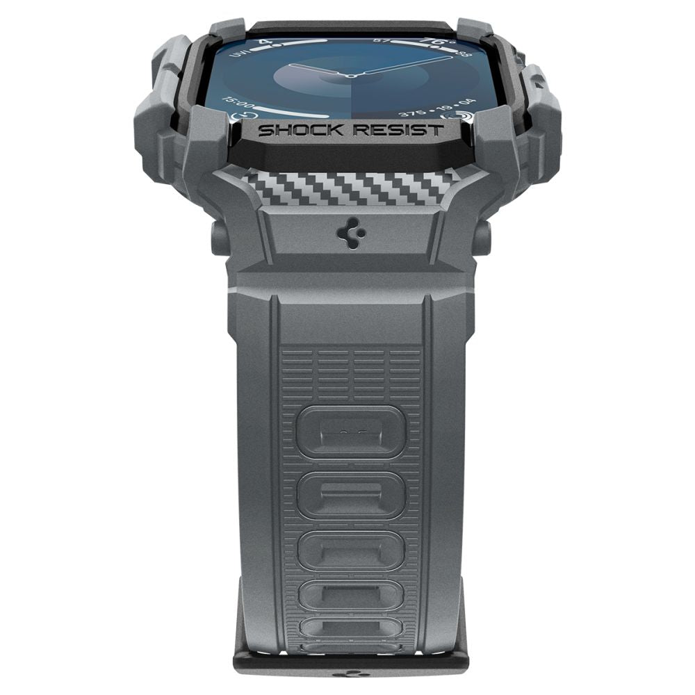 Spigen Rugged Armor ”Pro” Apple Watch 10/11 (46 Mm) Mørkegrå