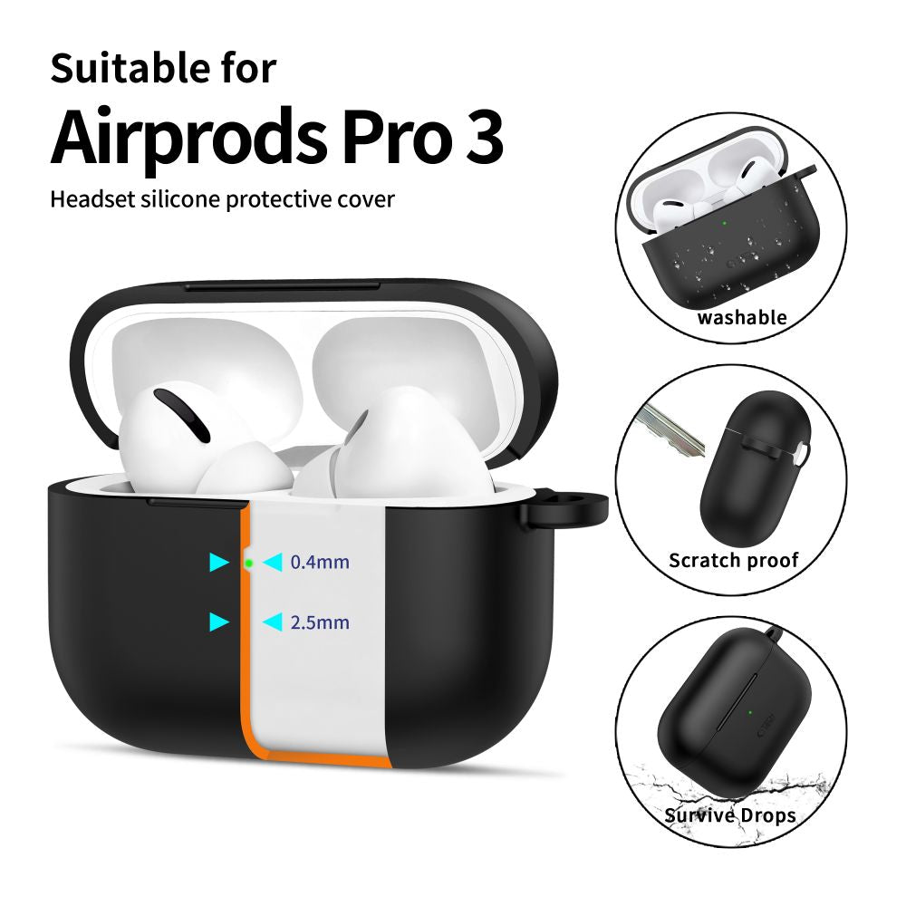 Tech Protect Silikonekrog Til Apple Airpods Pro 3 Sort