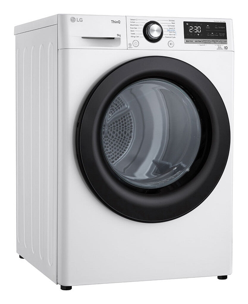 LG RV9DN9037 tørretumbler Fritstående Front-læsning 9 kg Hvid