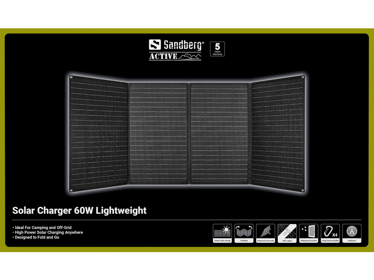 SANDBERG Solar Charger 60W Lightweight