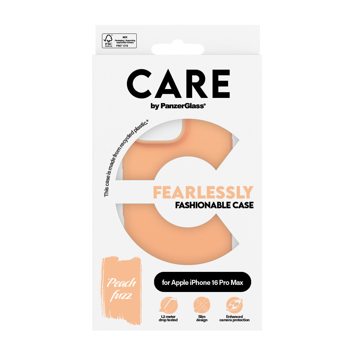 PanzerGlass CARE™ by ® Case Peachy iPhone 16 Pro Max