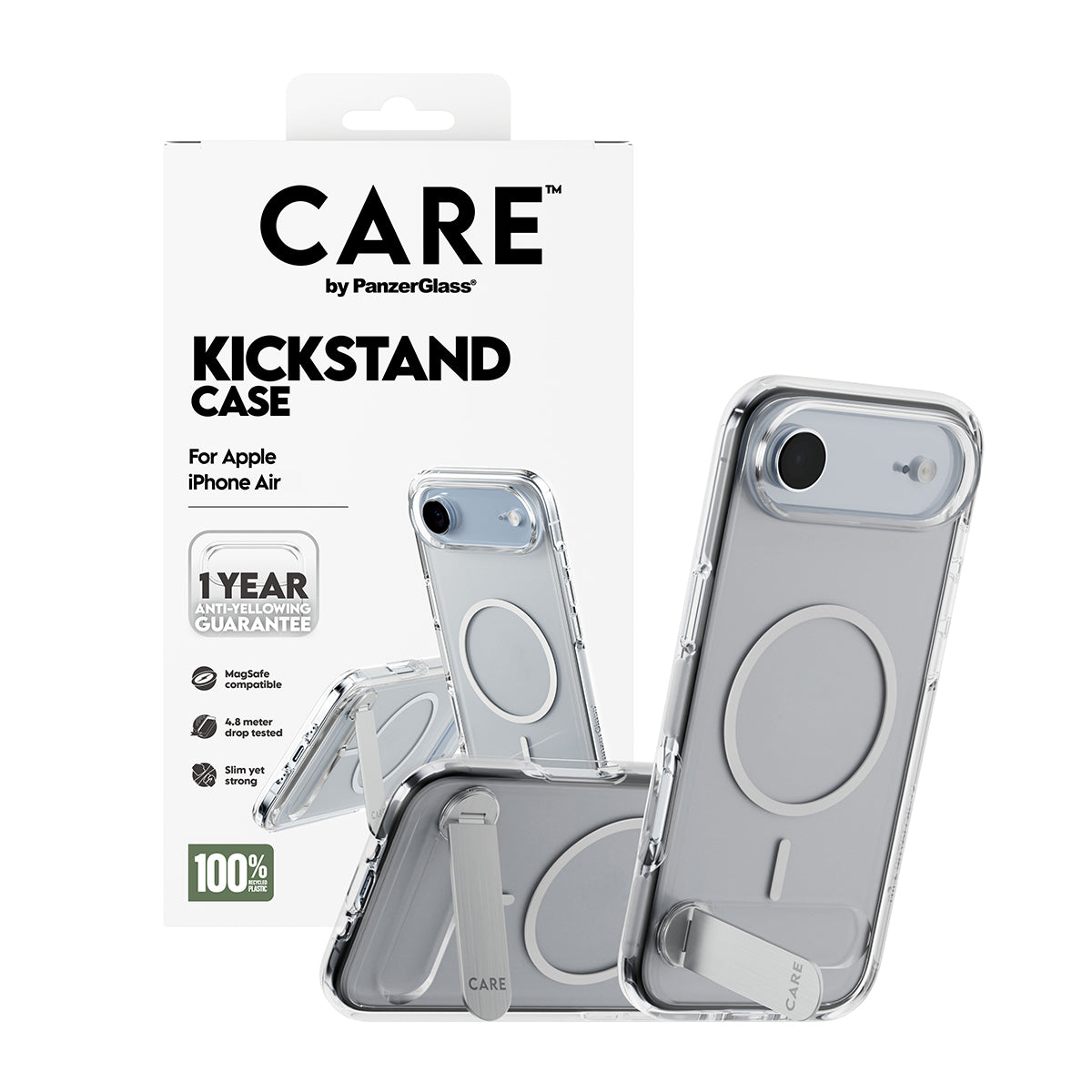 PanzerGlass CARE by ® Feature Case Transparent m. Kickstand & MagSafe iPhone Air