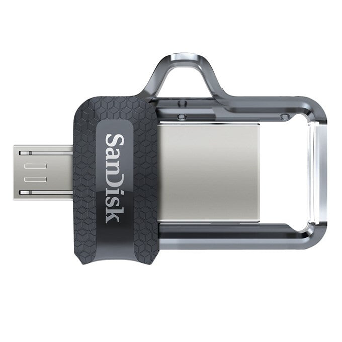 SanDisk 173384 USB-nøgle 32 GB USB Type-A / Micro-USB Sort, Transparent