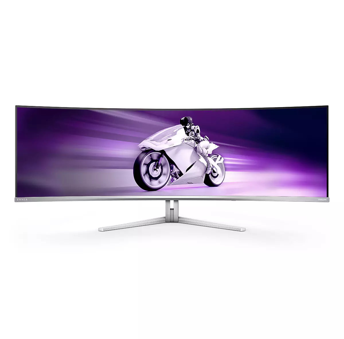 Philips Evnia 8000 49M2C8900/00 computerskærm 124,2 cm (48.9") 5120 x 1440 pixel Dual QHD QD-OLED Hvid