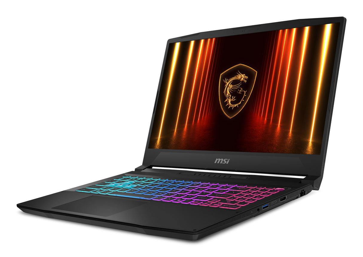 MSI Katana 15 HX B14WFK-610NL Intel® Core™ i7 i7-14650HX Laptop 39,6 cm (15.6") Fuld HD 16 GB DDR5-SDRAM 512 GB SSD NVIDIA GeForce RTX 5060 Wi-Fi 6E (802.11ax) Windows 11 Home Sort