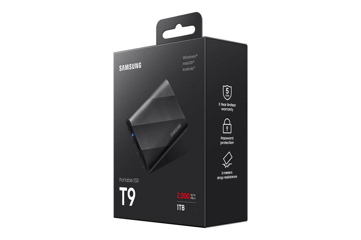 Samsung MU-PG1T0B 1 TB USB Type-C USB 3.2 Gen 2x2 Sort