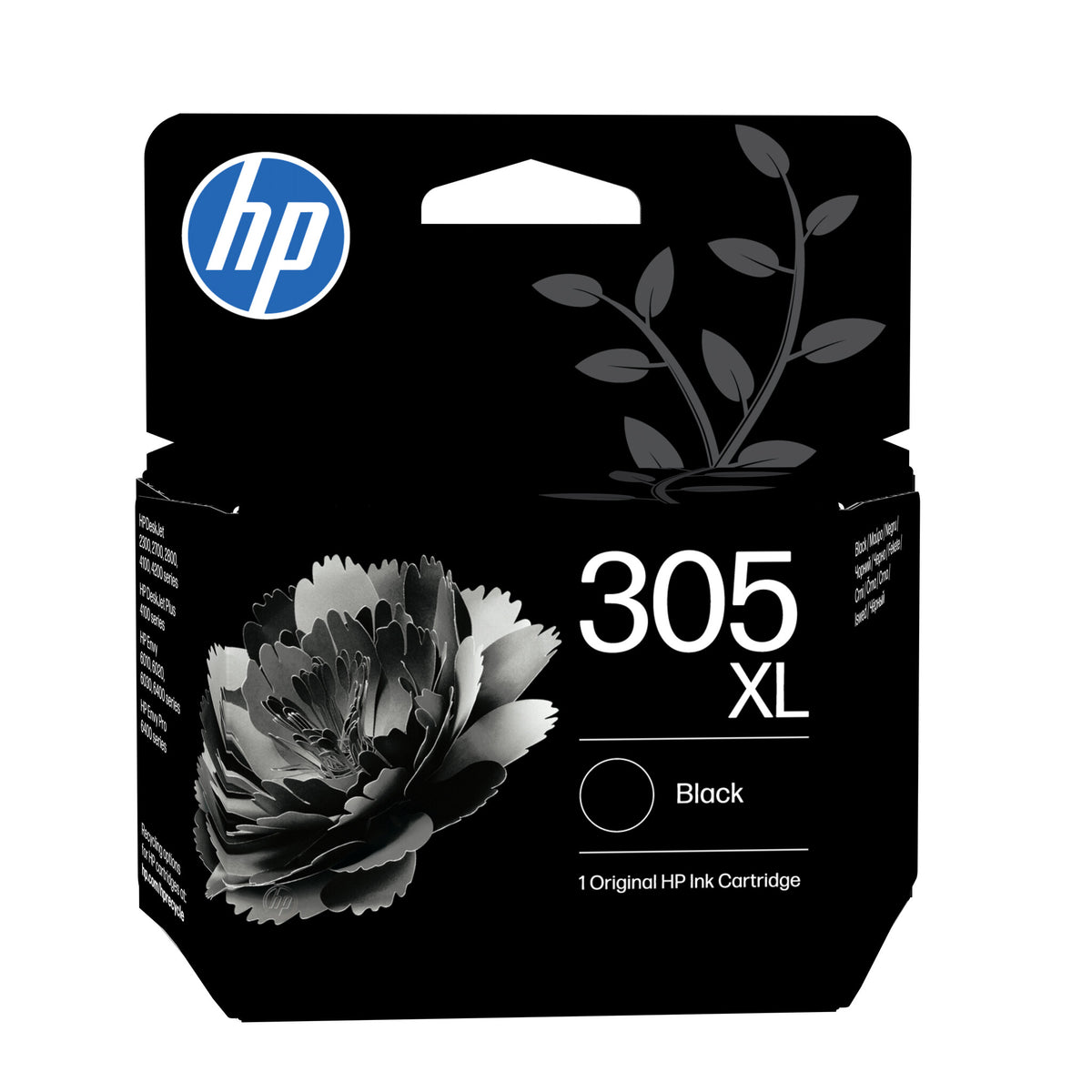 HP 305XL Pigmenteret sort 240 sider Blæk 3YM62AE