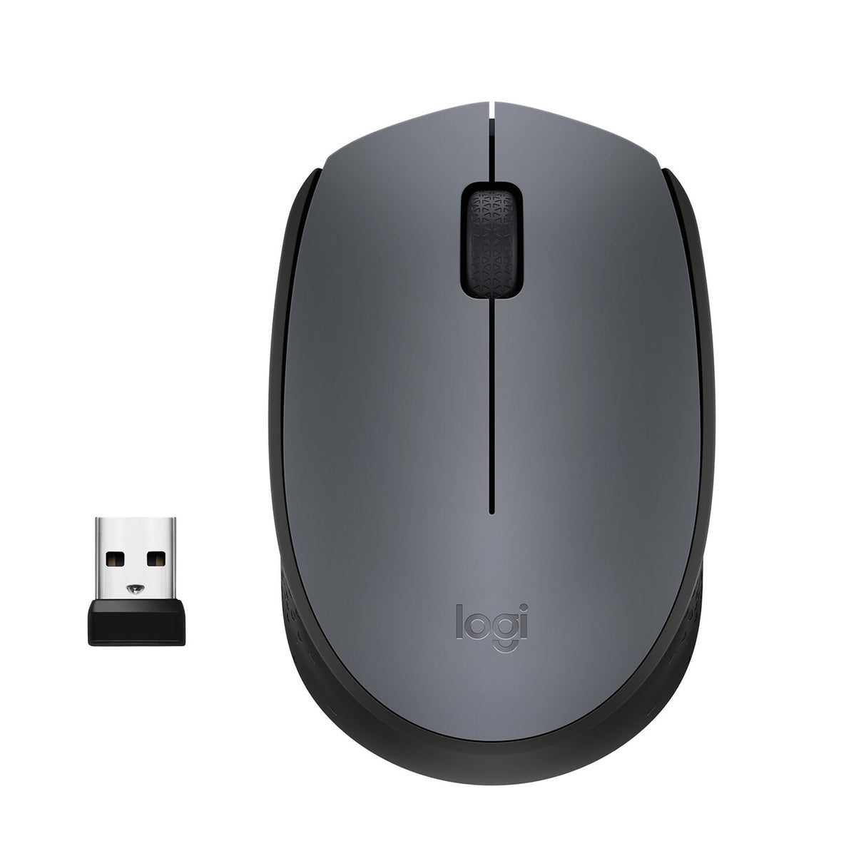 Logitech M170 Grey-K mus Kontor Ambidextrous RF trådløst Optisk 1000 dpi