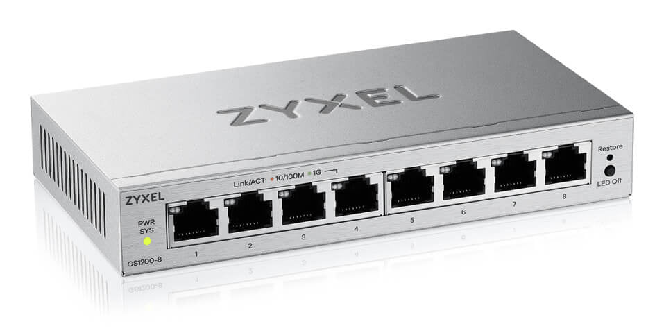 Zyxel GS1200 Series GS1200-8 Switch 8-porte Gigabit Ethernet